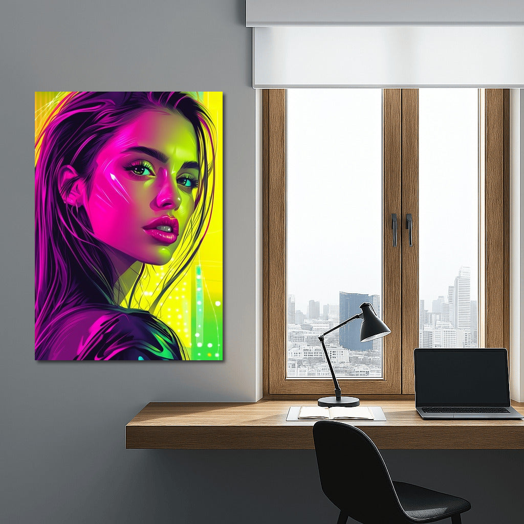 Neon Vortex of Inspiration