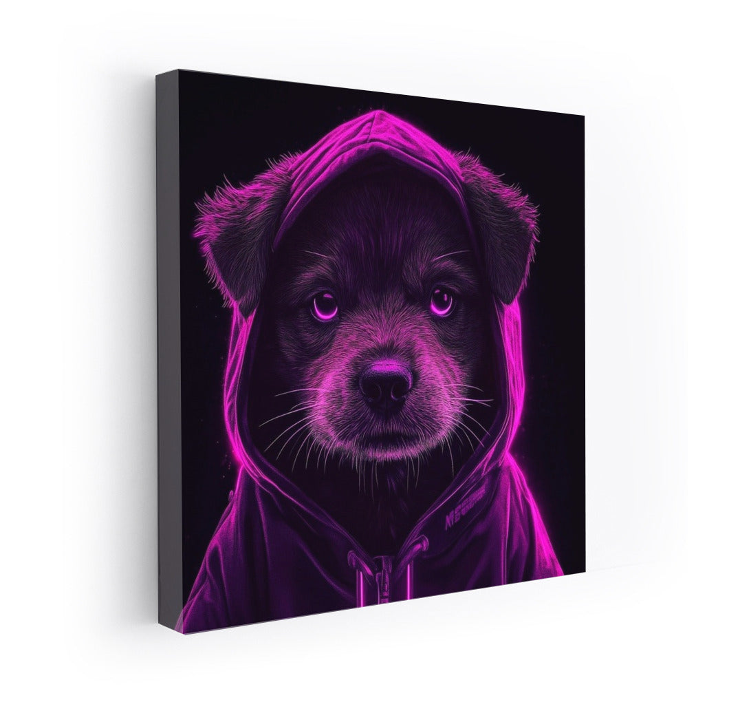Neon Hooded Guardian