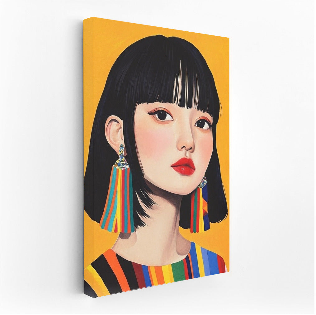 The Shine of Lines and the Shine of Earrings