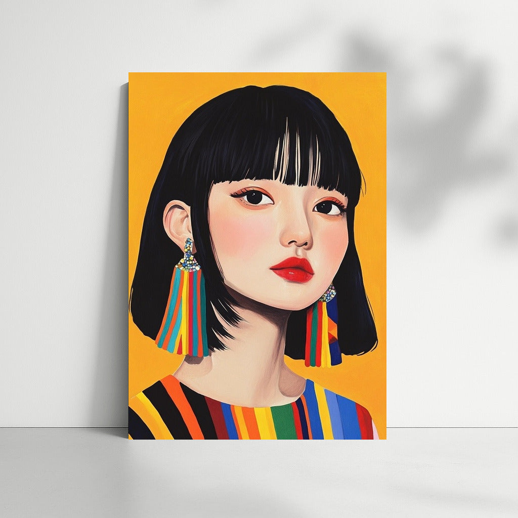 The Shine of Lines and the Shine of Earrings