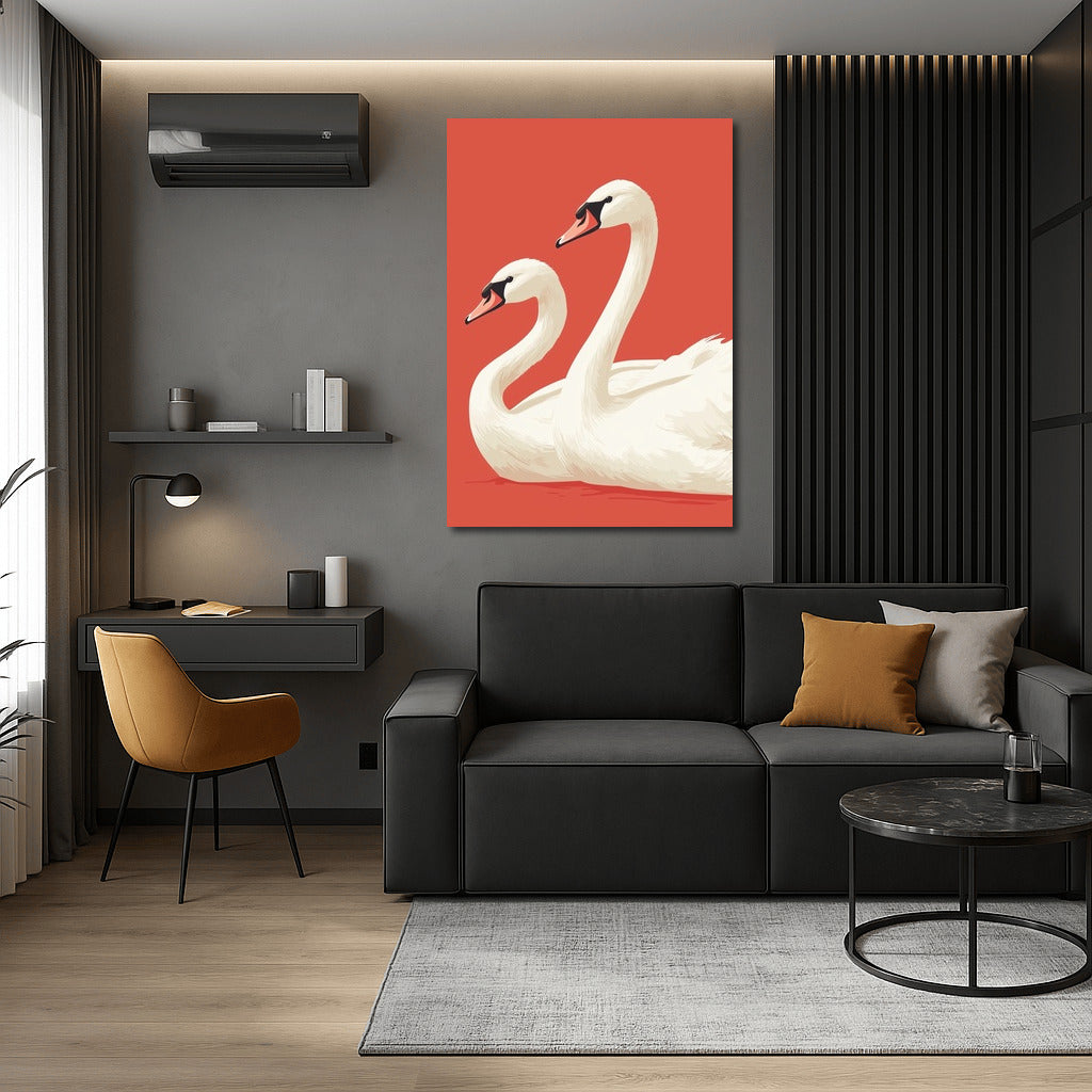 Swan Symphony of Color