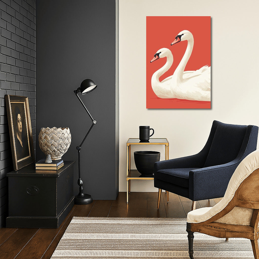 Swan Symphony of Color