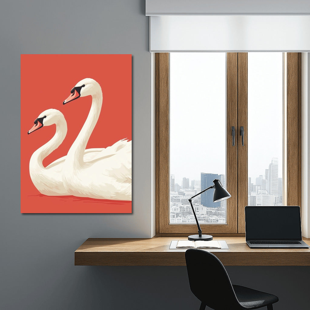 Swan Symphony of Color