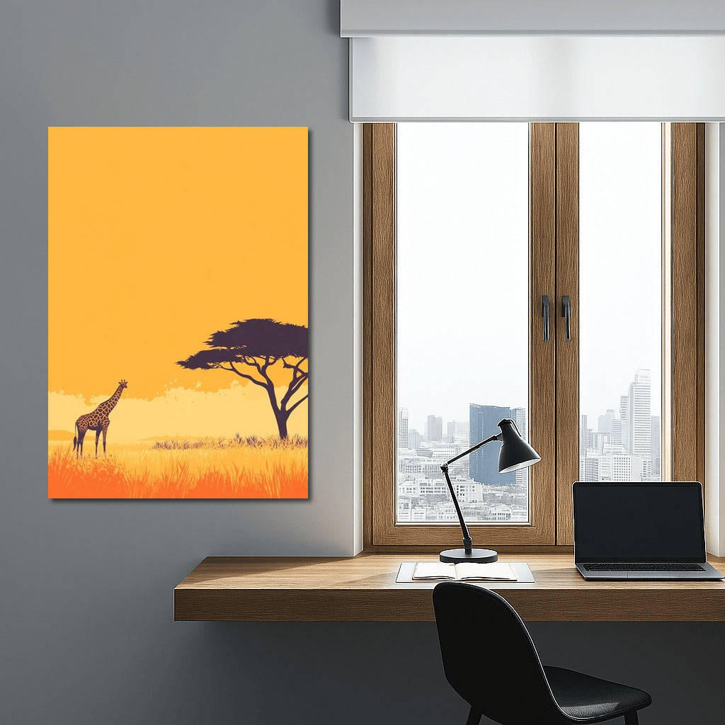 Tall Silhouette of Sunset