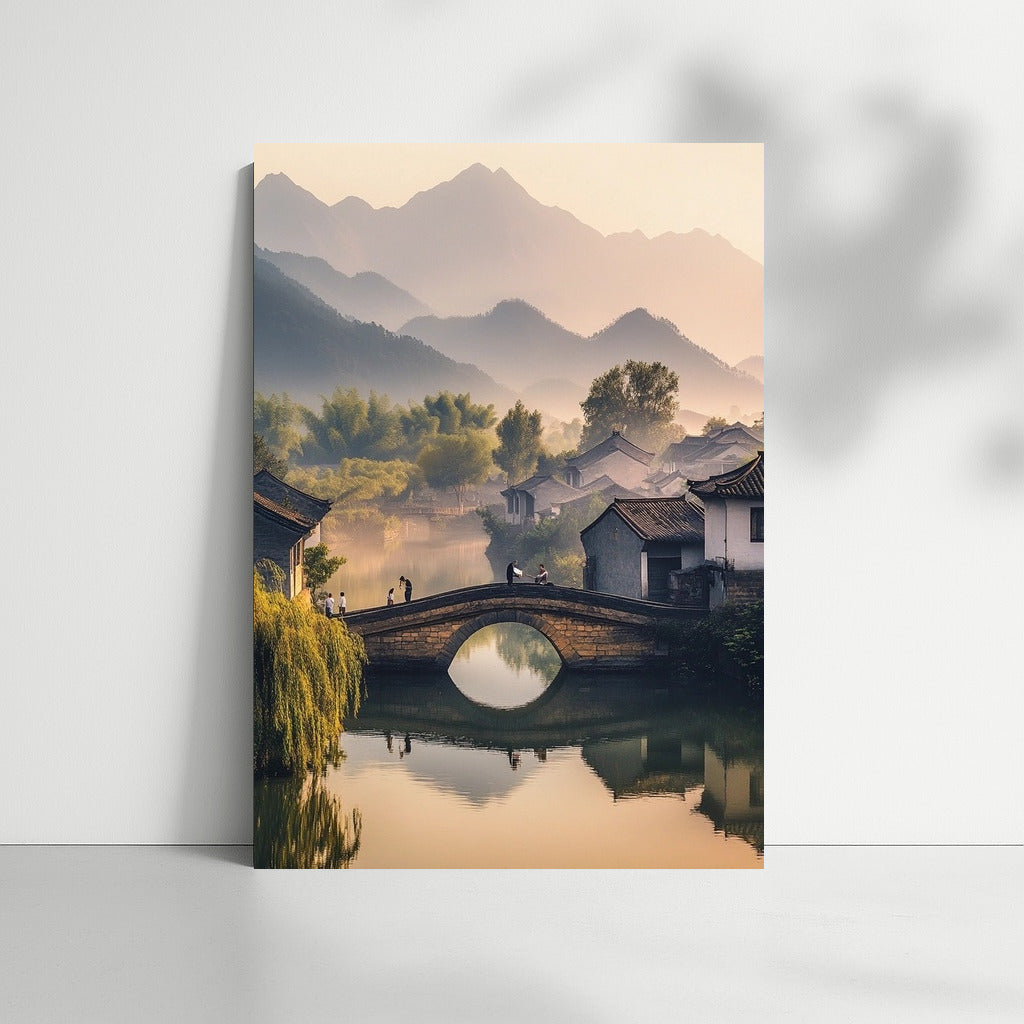 Bridge in the Clouds: Morning Awakening of the Mountain