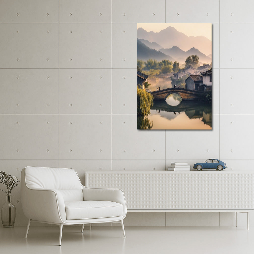 Bridge in the Clouds: Morning Awakening of the Mountain