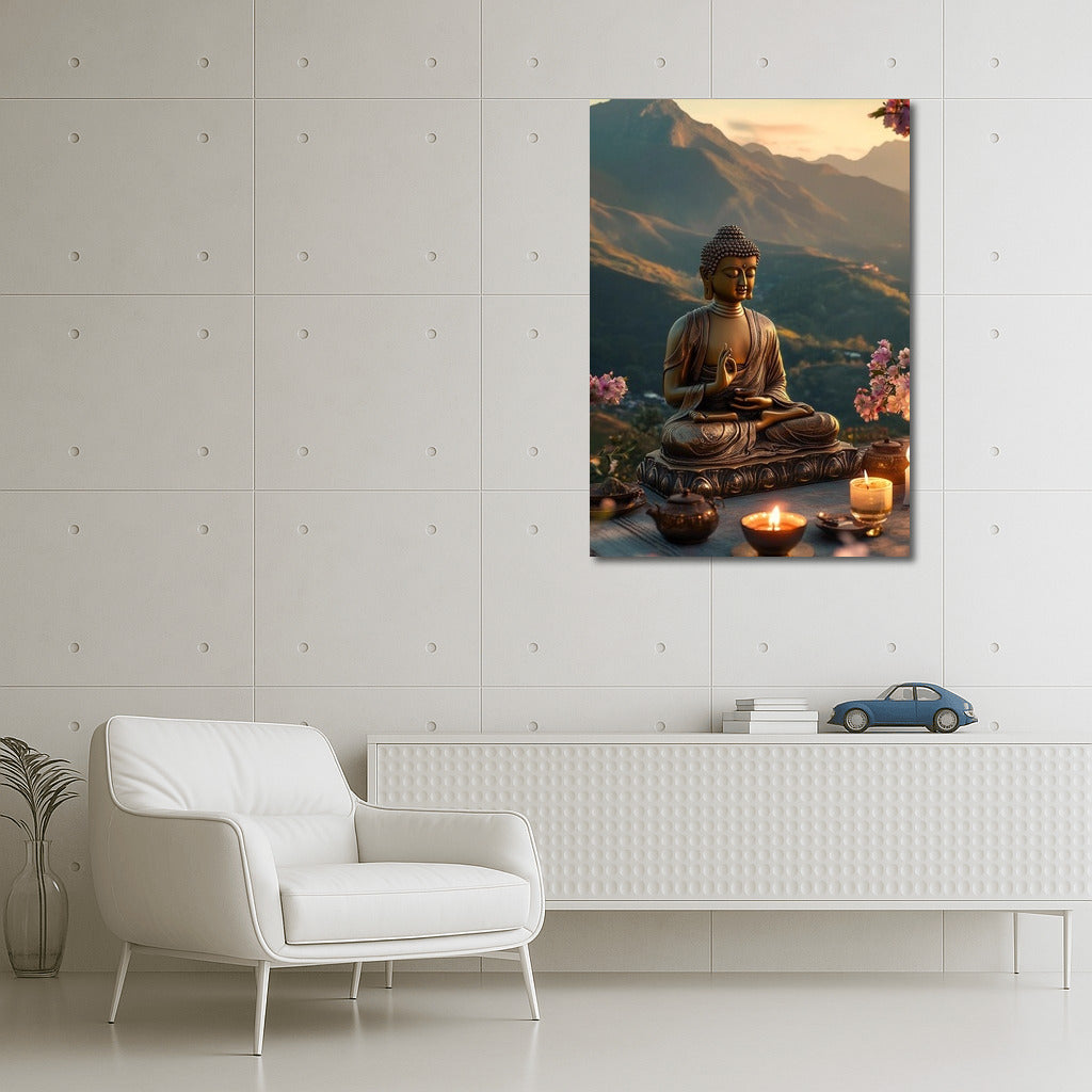 Buddha in the Embrace of Mountain Tranquility
