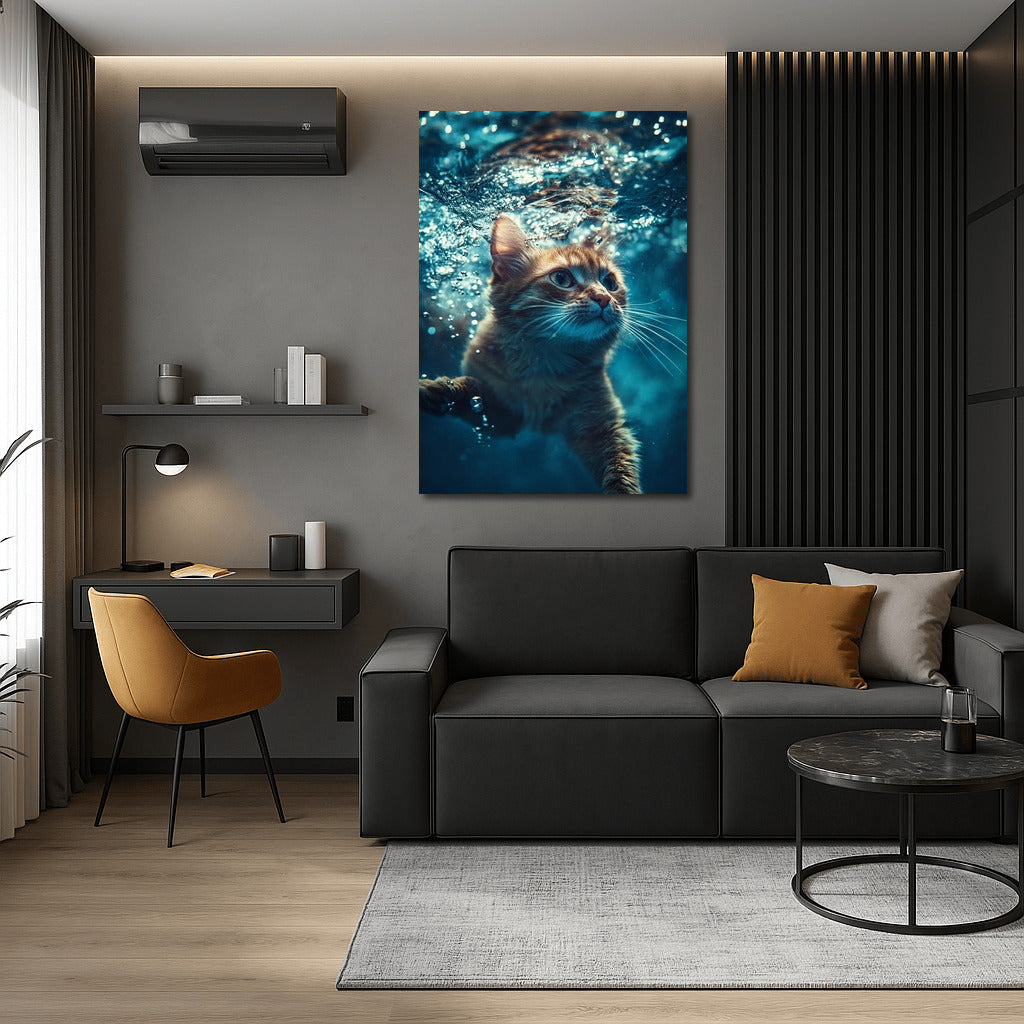 The Cat in the Azure Deep