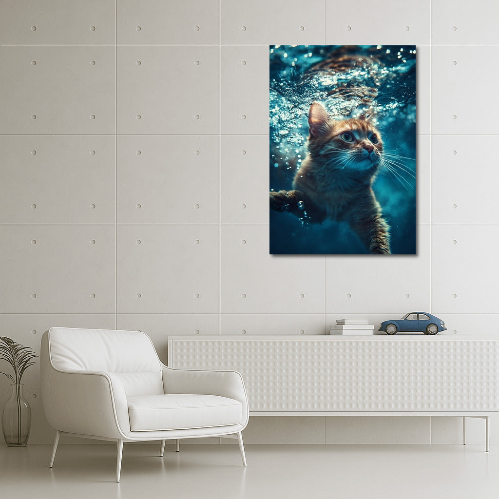 The Cat in the Azure Deep