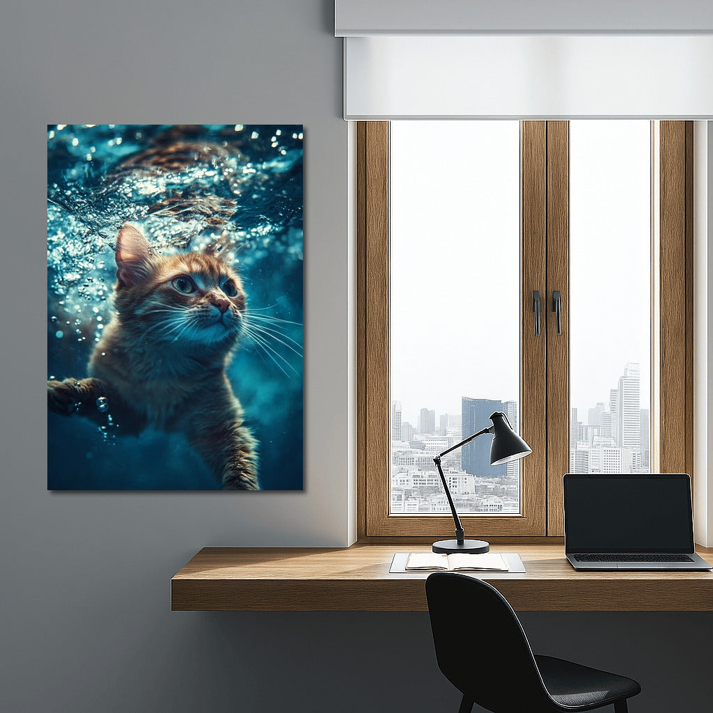 The Cat in the Azure Deep