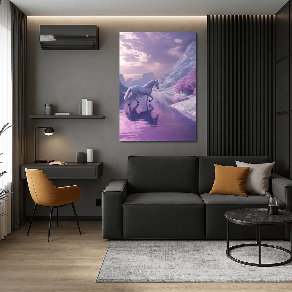 Unicorn in Lavender Dreams
