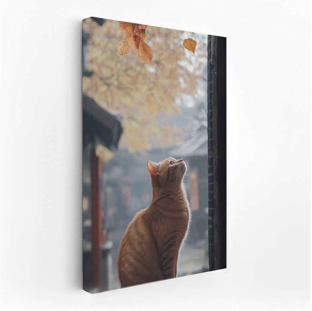 Autumn Purr in Leaf Fall