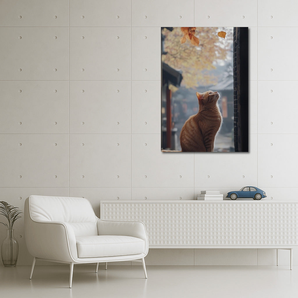 Autumn Purr in Leaf Fall