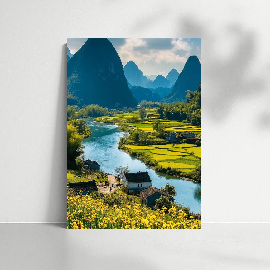 Flower Symphony of Mountain Landscapes