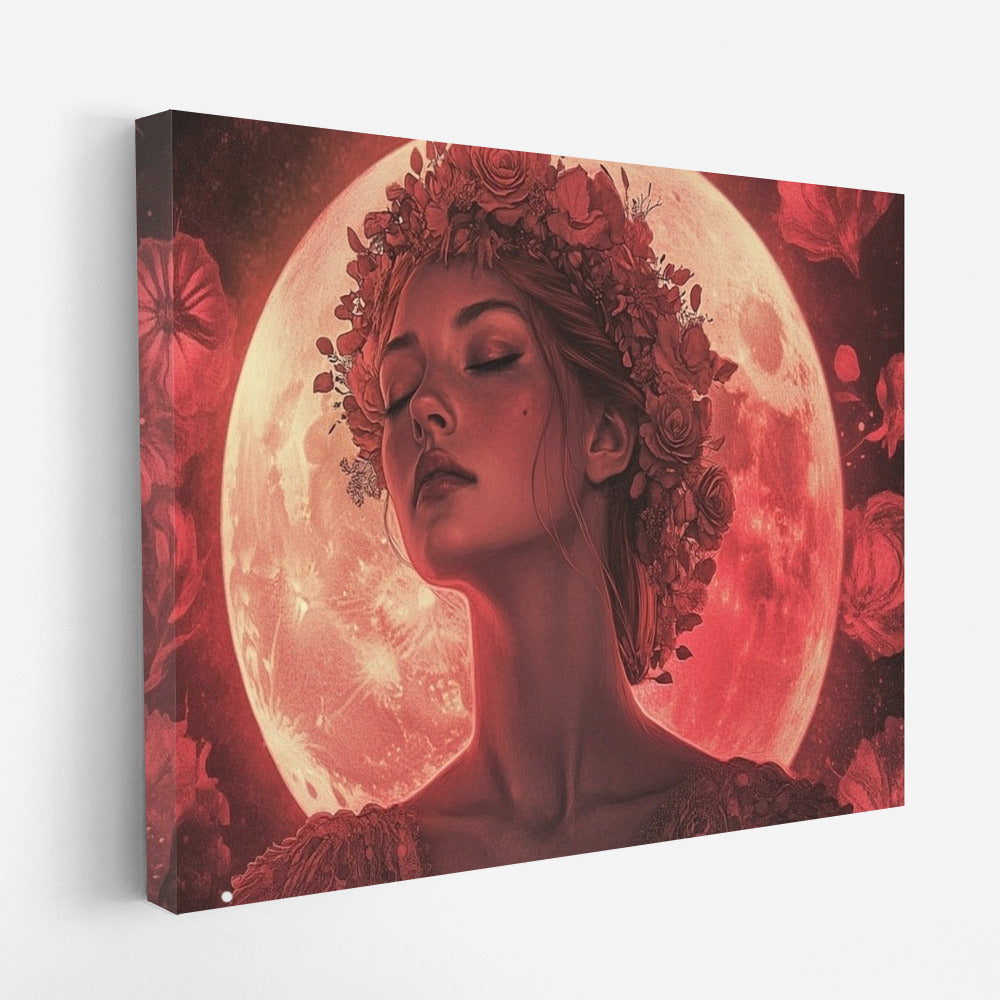 Moon Muse in a Flower Halo
