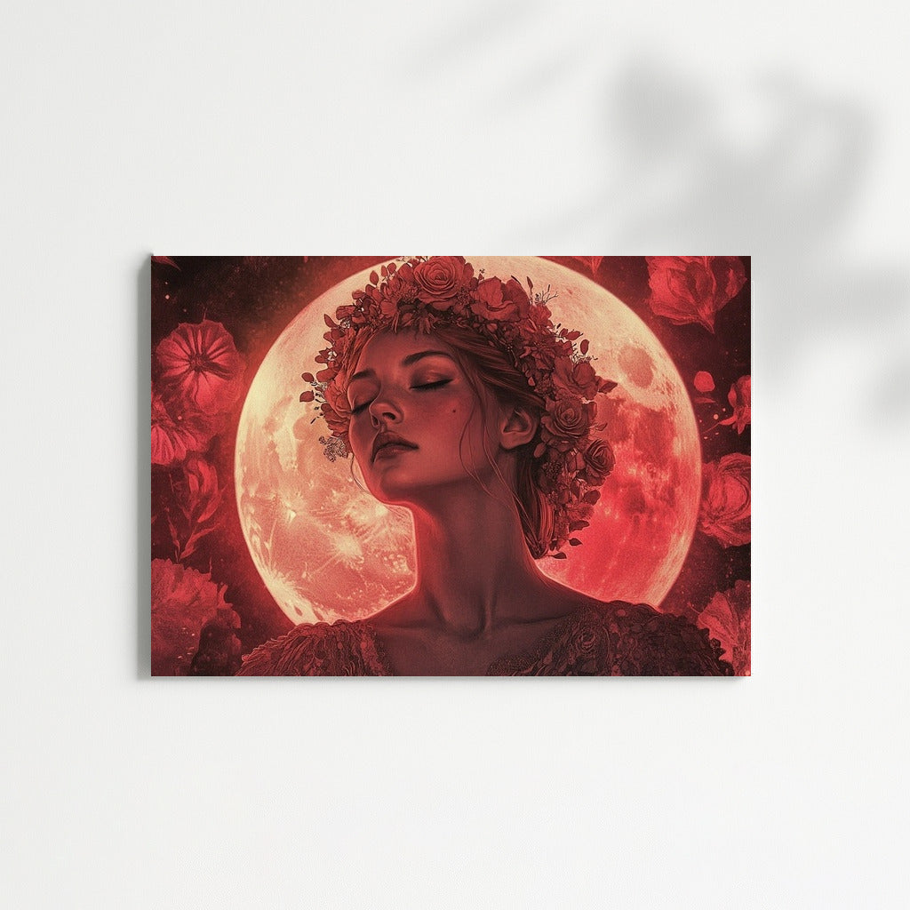 Moon Muse in a Flower Halo