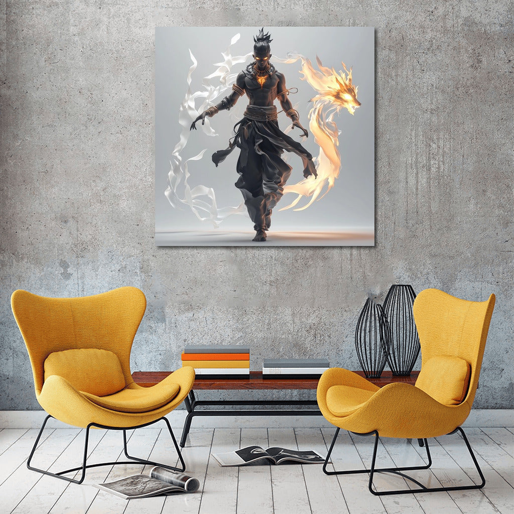The Fiery Guardian of Mystery