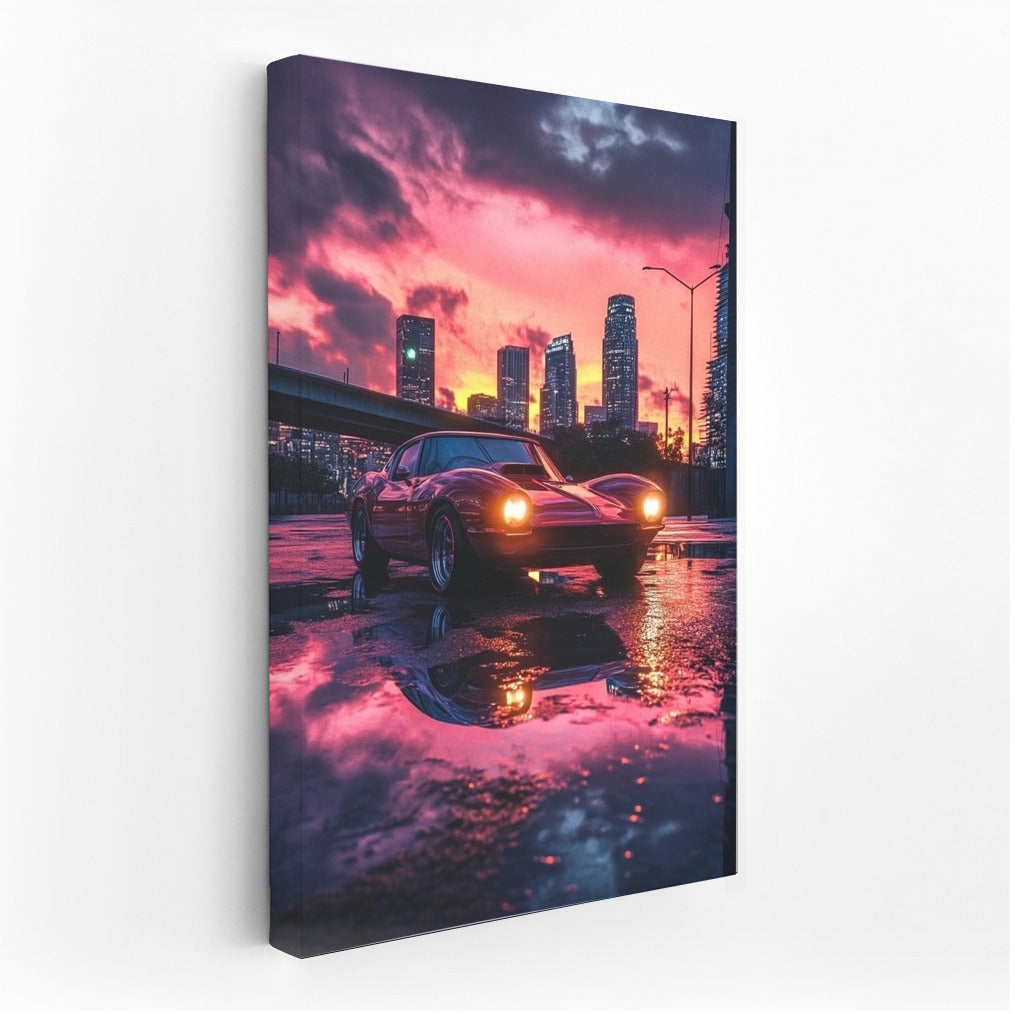 Corvette in Sunset Symphony