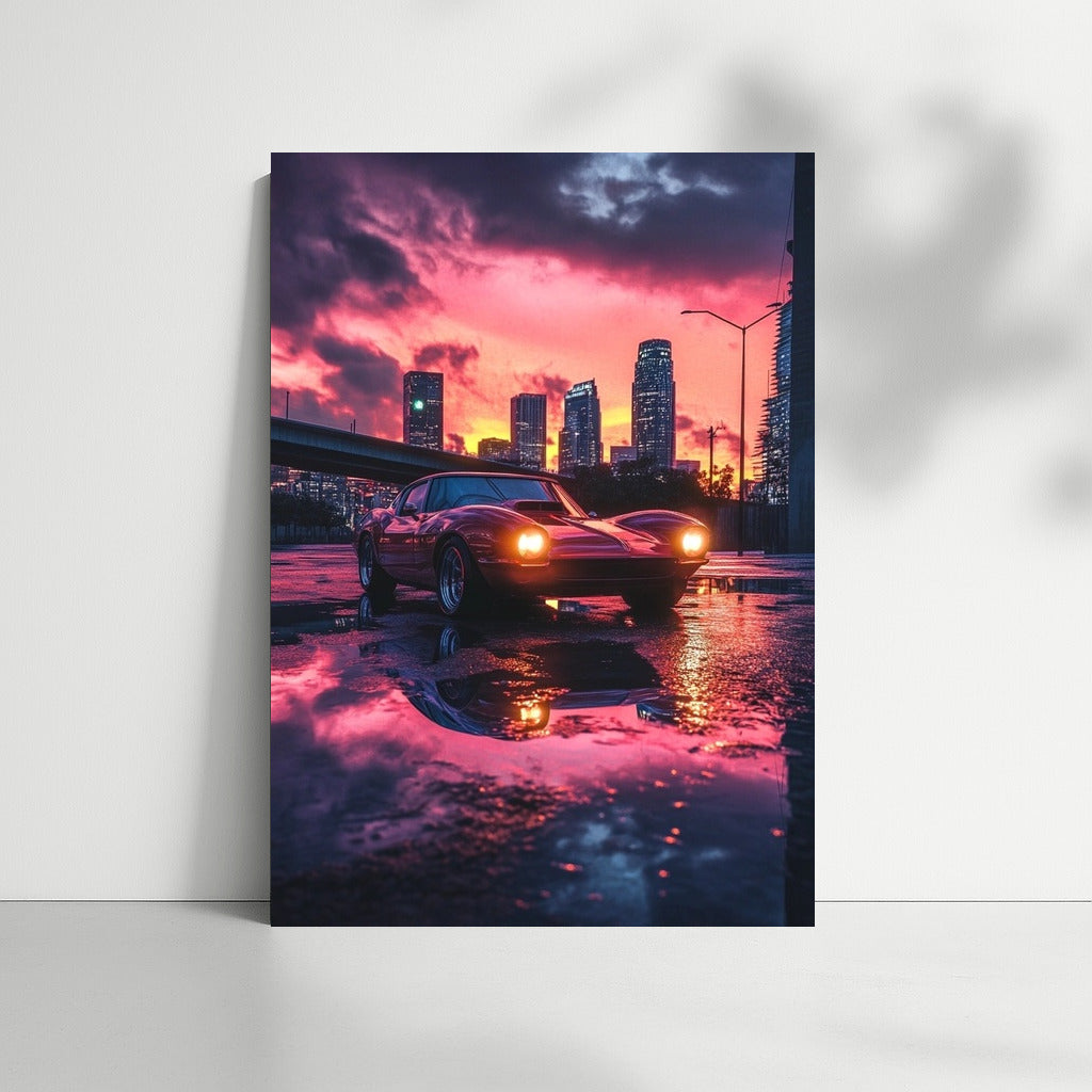 Corvette in Sunset Symphony