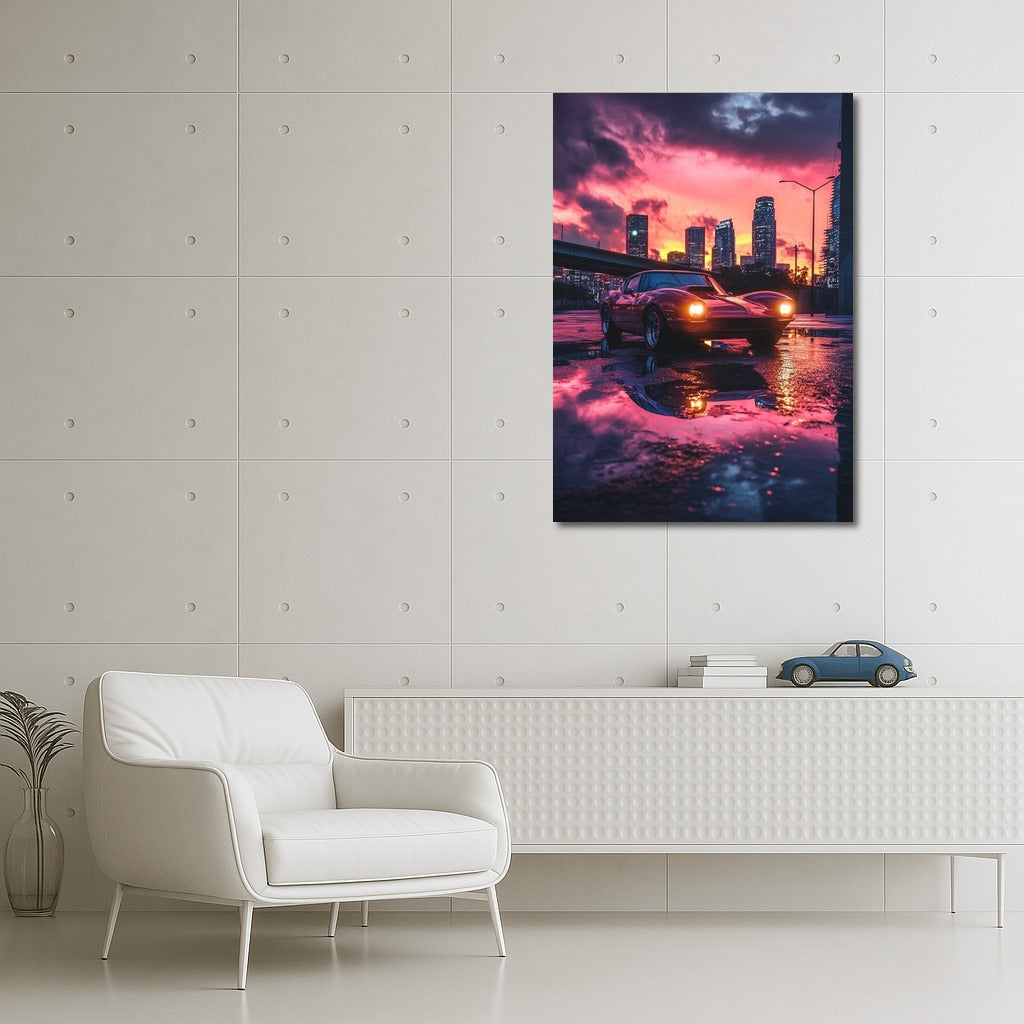 Corvette in Sunset Symphony