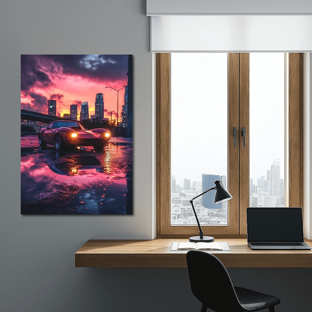 Corvette in Sunset Symphony