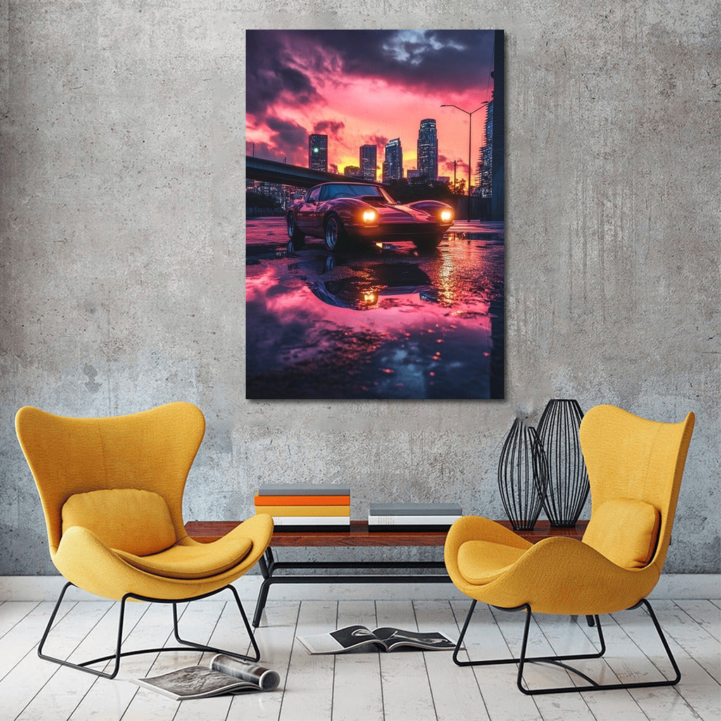 Corvette in Sunset Symphony