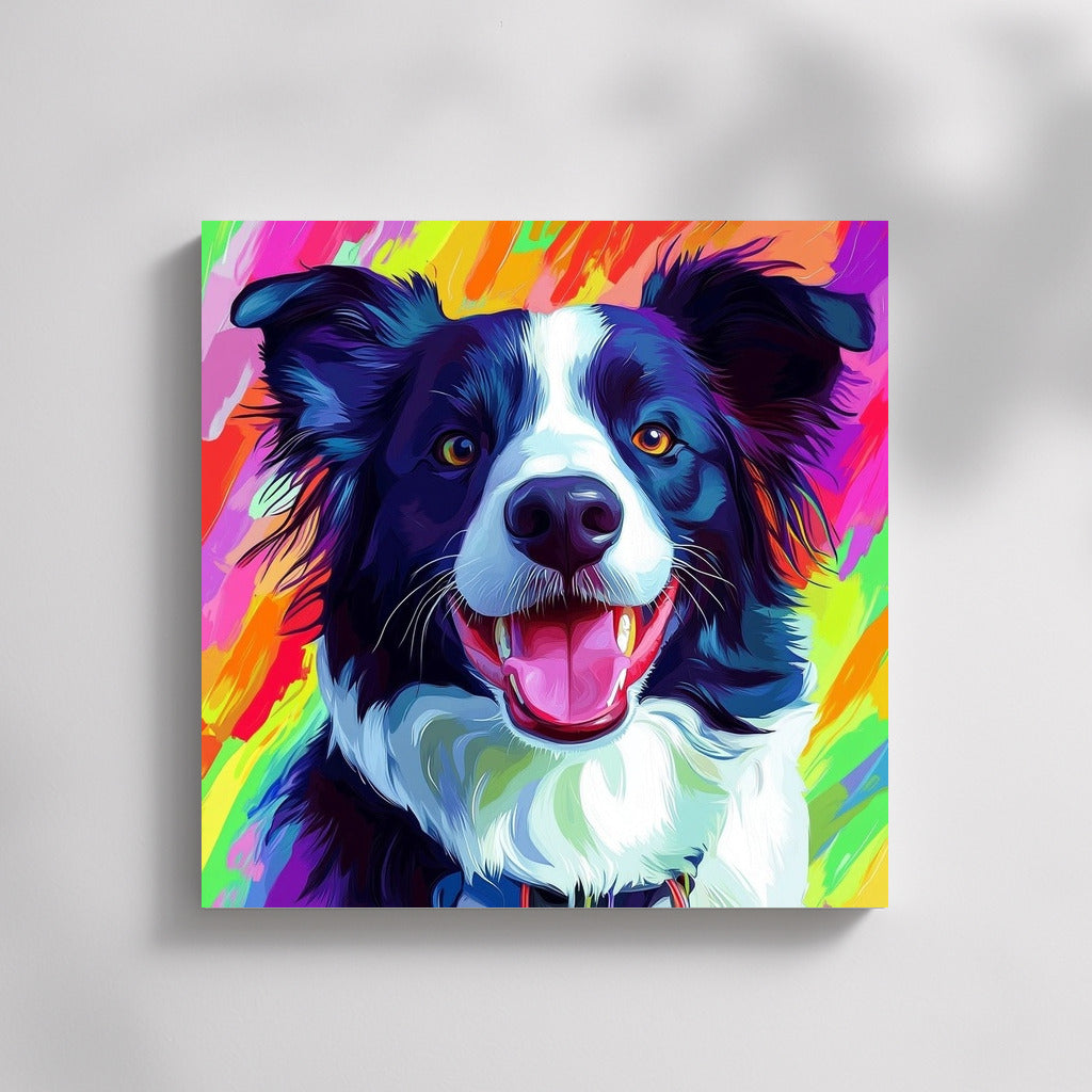 Dog's Glow in Flowers