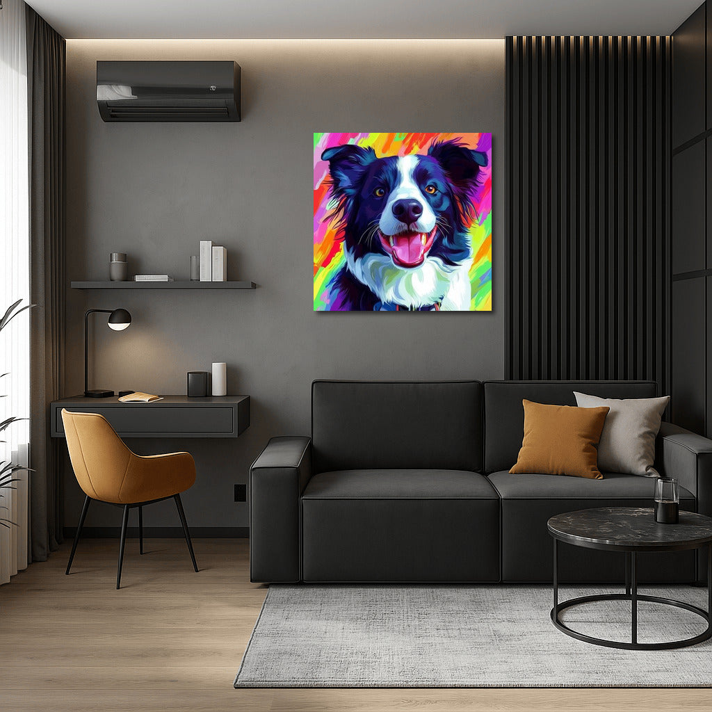 Dog's Glow in Flowers