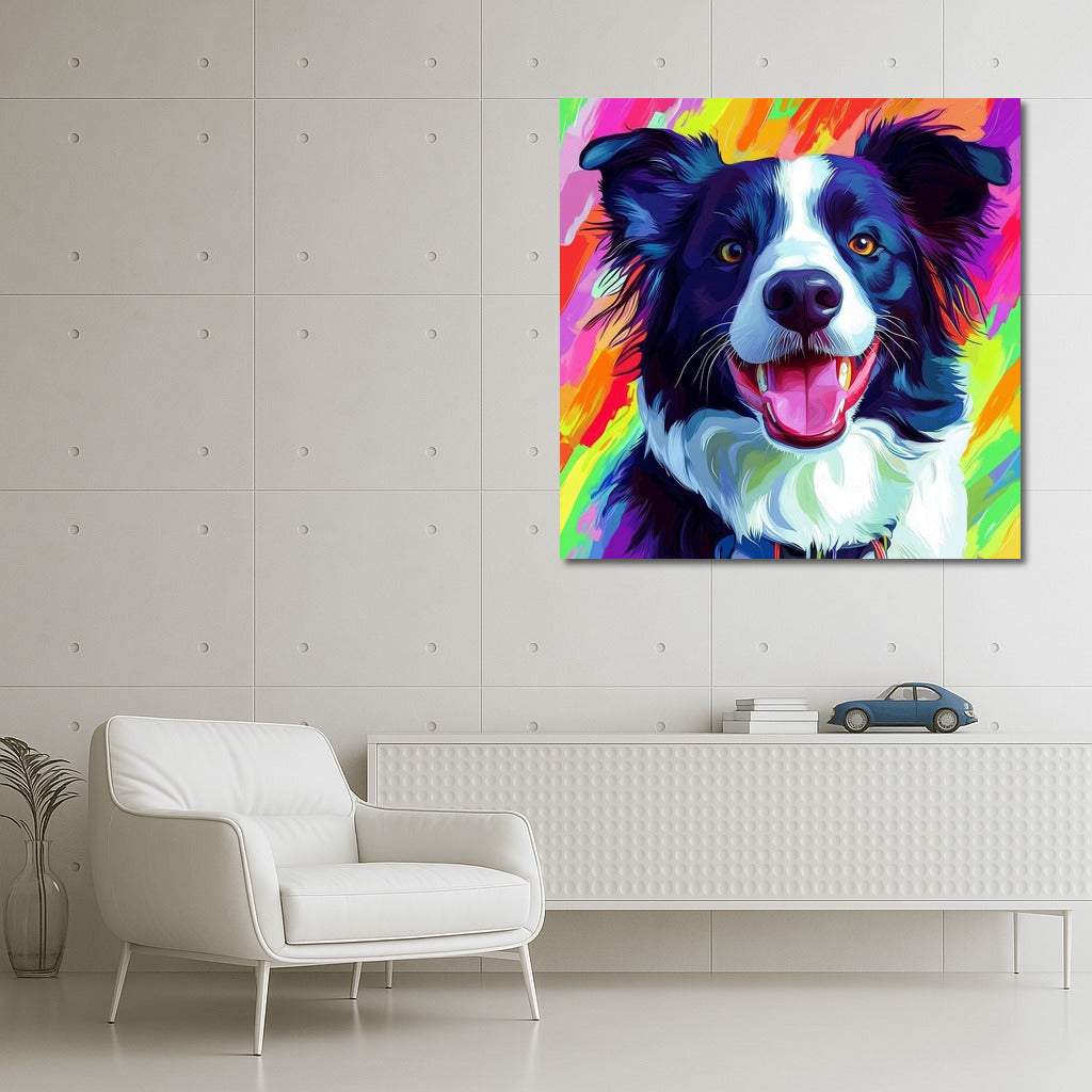 Dog's Glow in Flowers