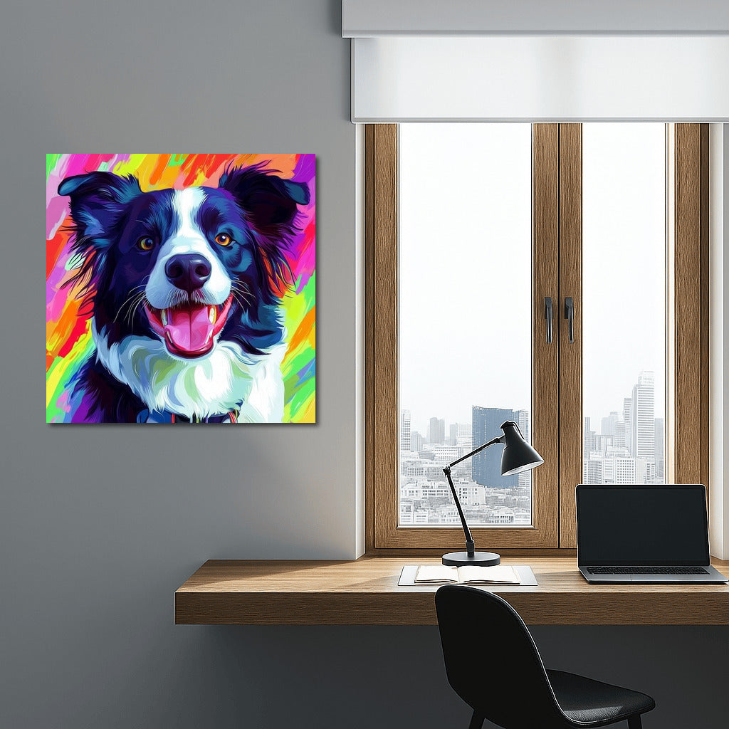 Dog's Glow in Flowers