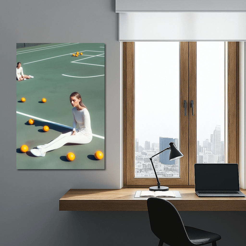 Dance on the Court: A Whirlwind of Bright Balls