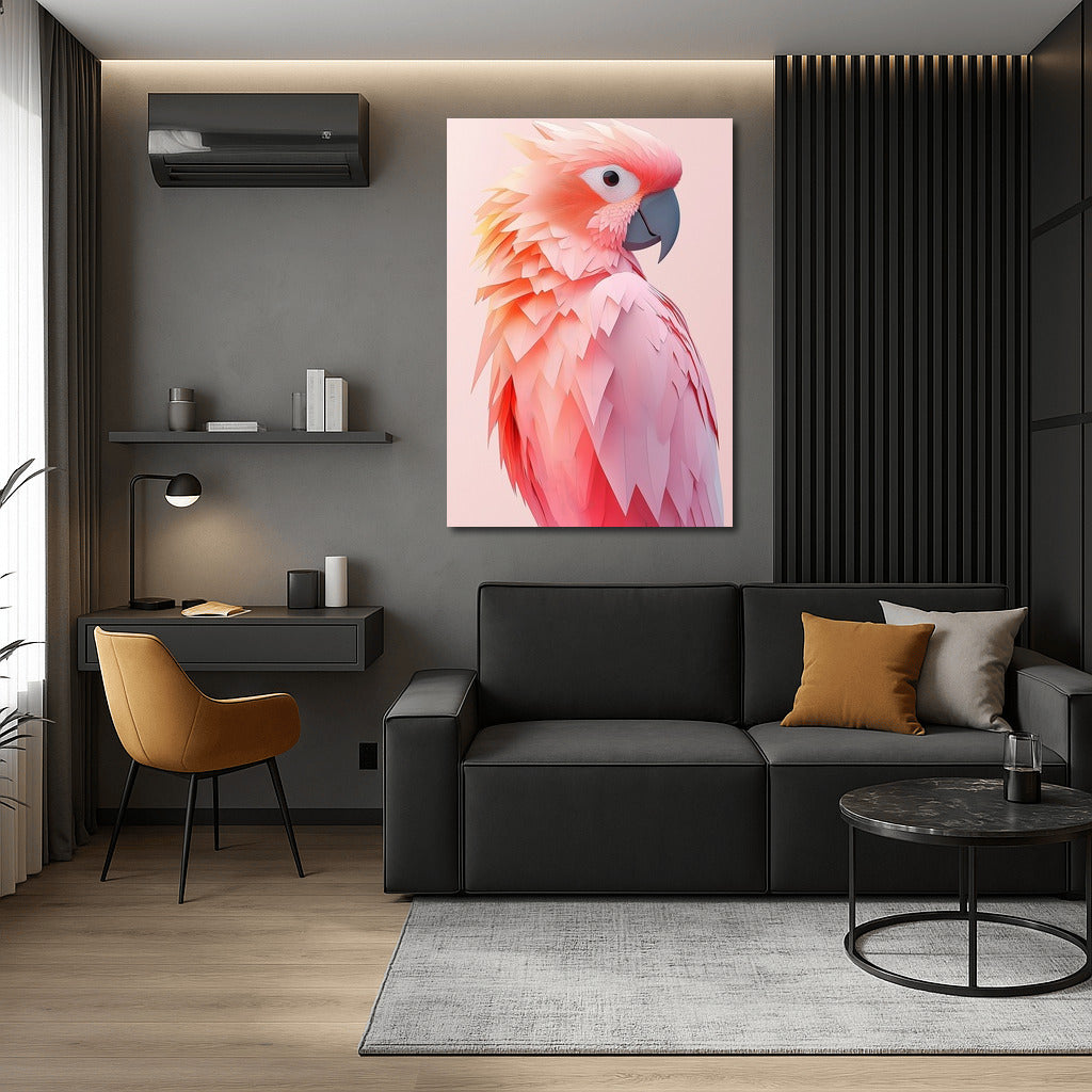 Flamingo in Feathers