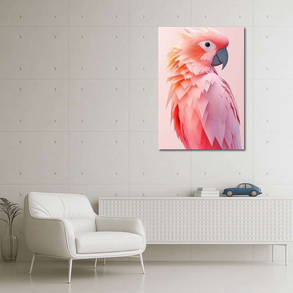 Flamingo in Feathers