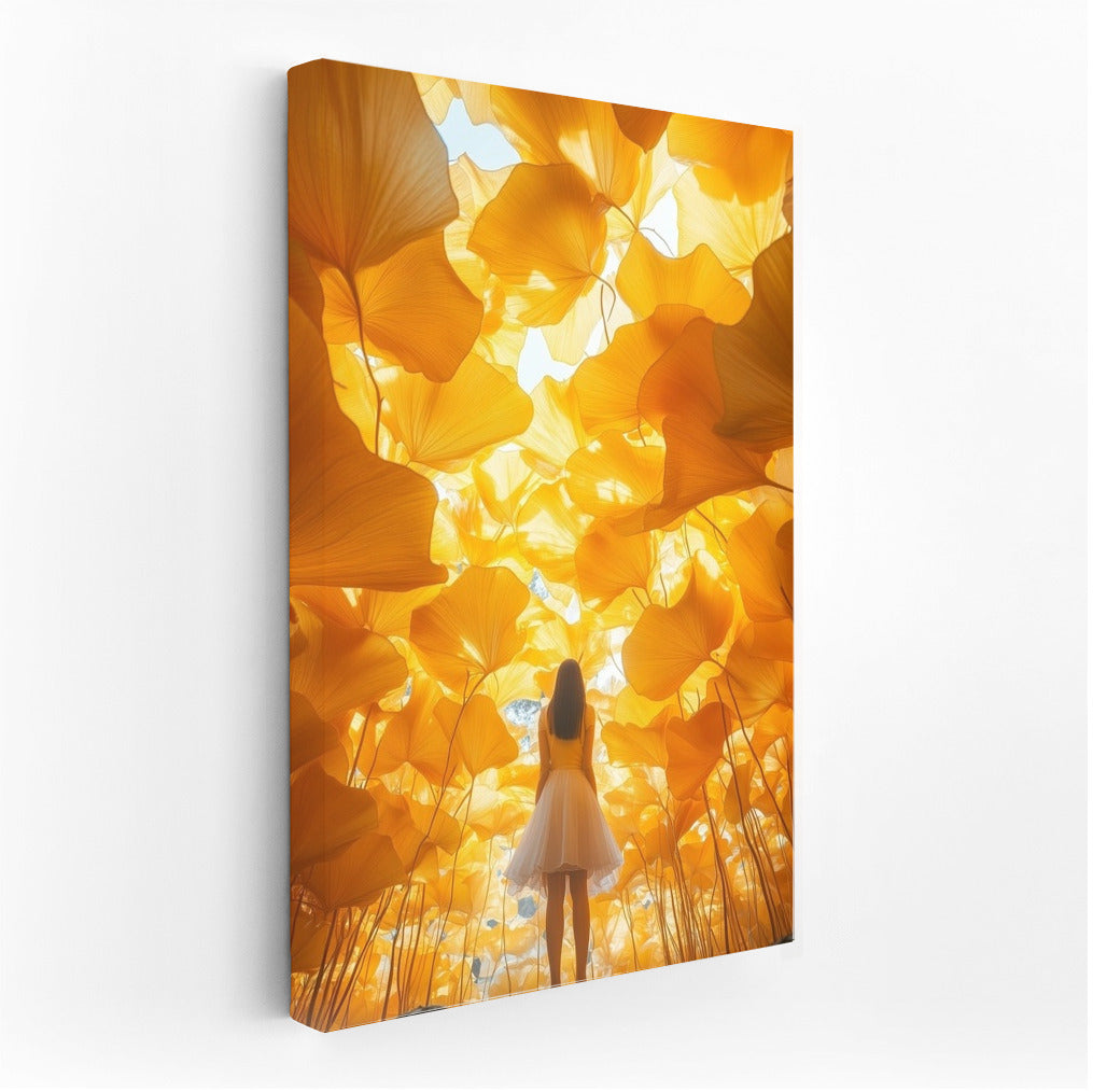 Dance of Light among Golden Petals