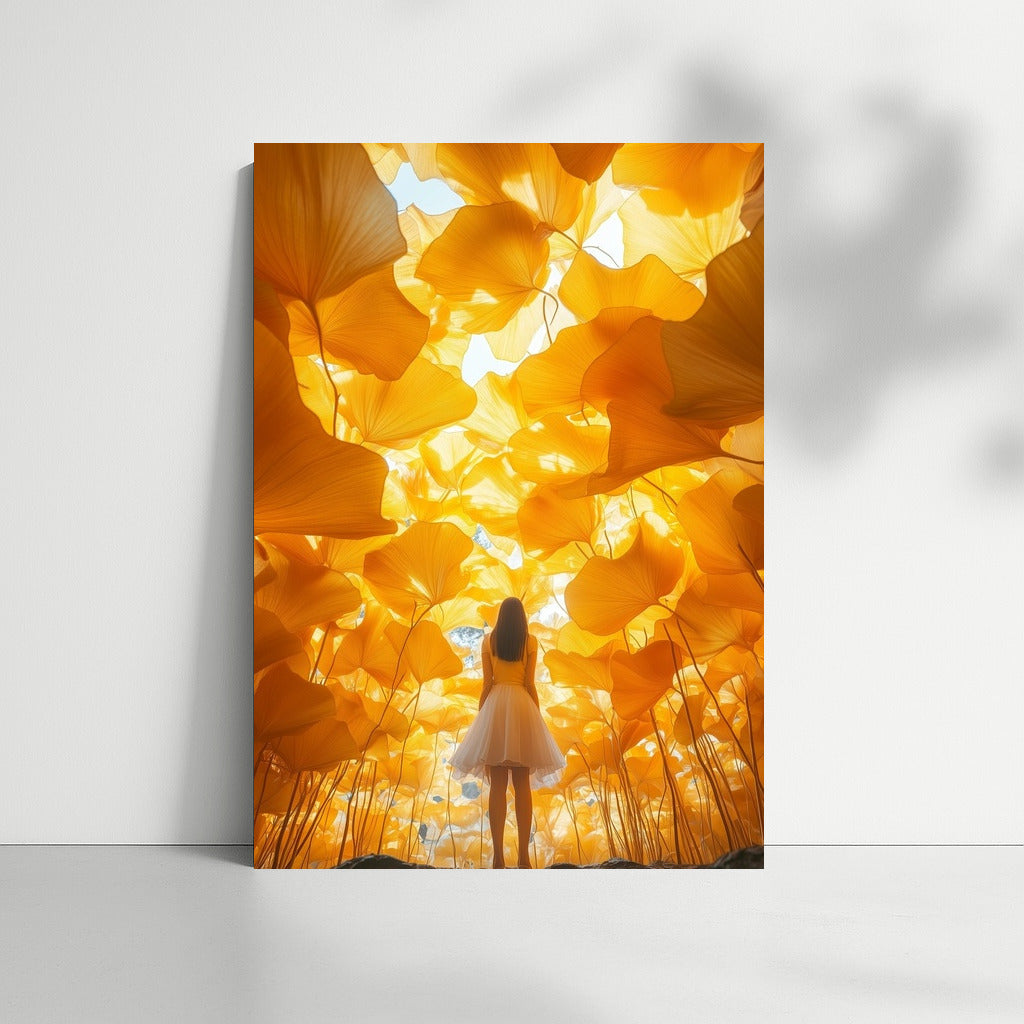 Dance of Light among Golden Petals
