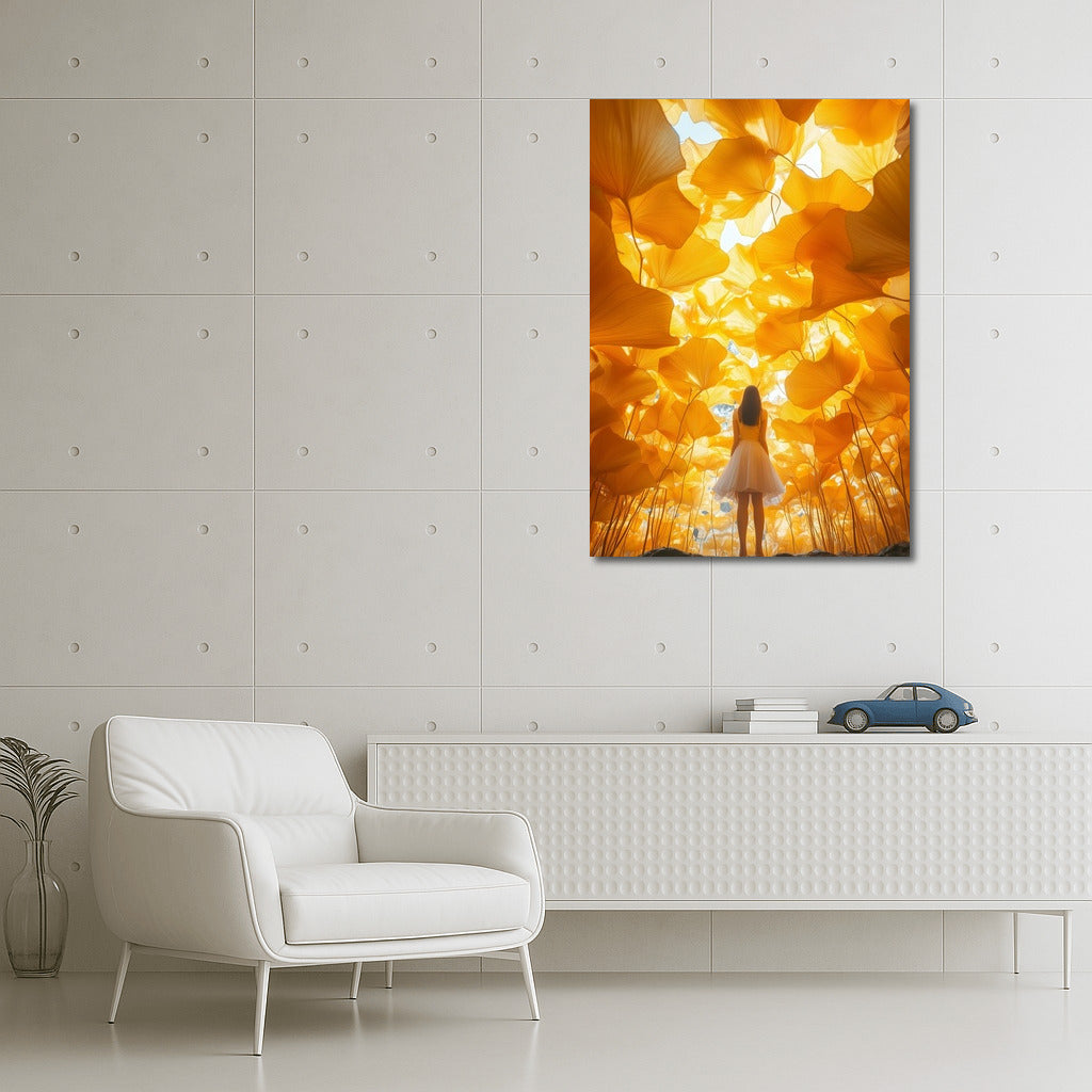 Dance of Light among Golden Petals