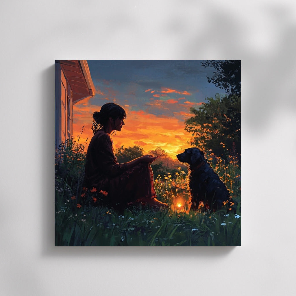 The Light of Sunset Friendship