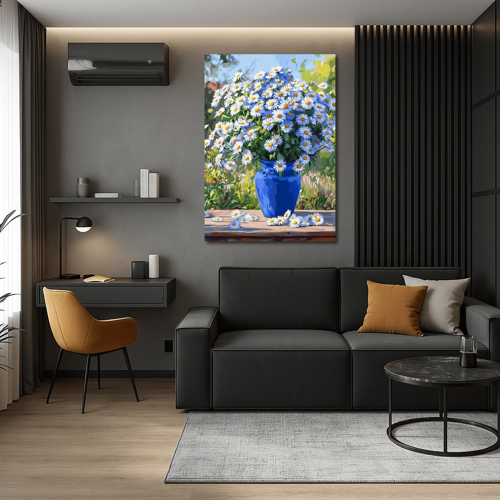 Daisy Symphony in Blue