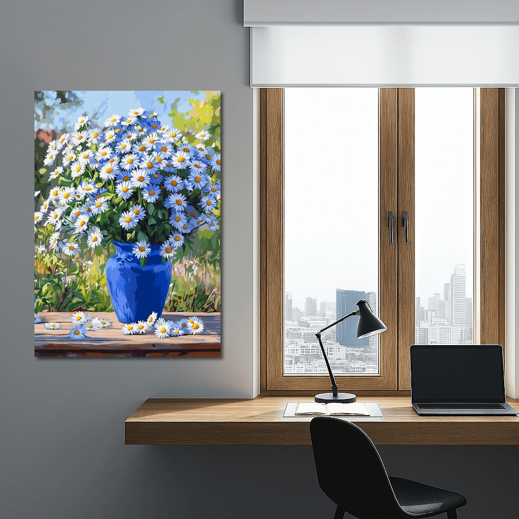 Daisy Symphony in Blue