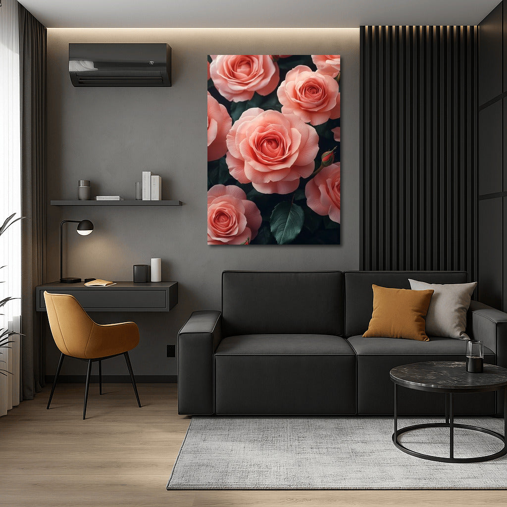 Bouquet of Tenderness: Pink Roses in Bloom