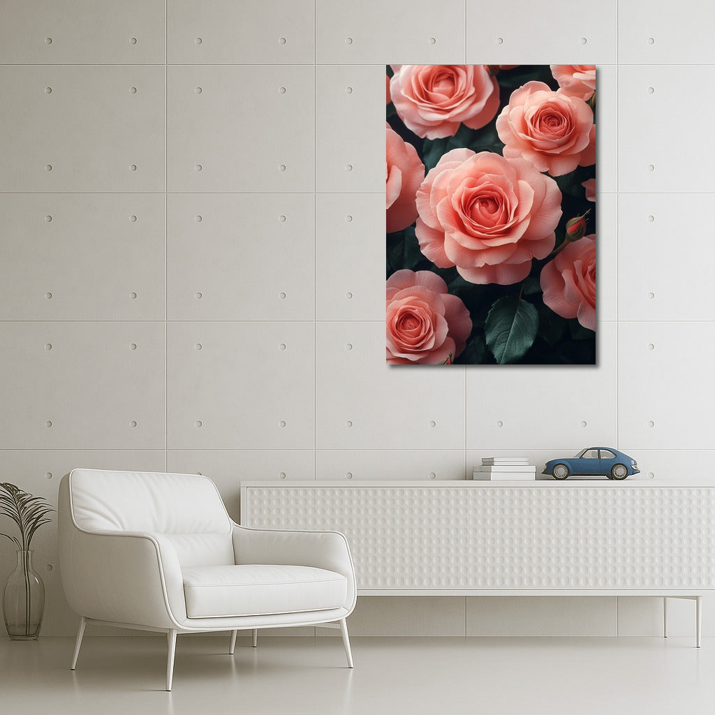 Bouquet of Tenderness: Pink Roses in Bloom