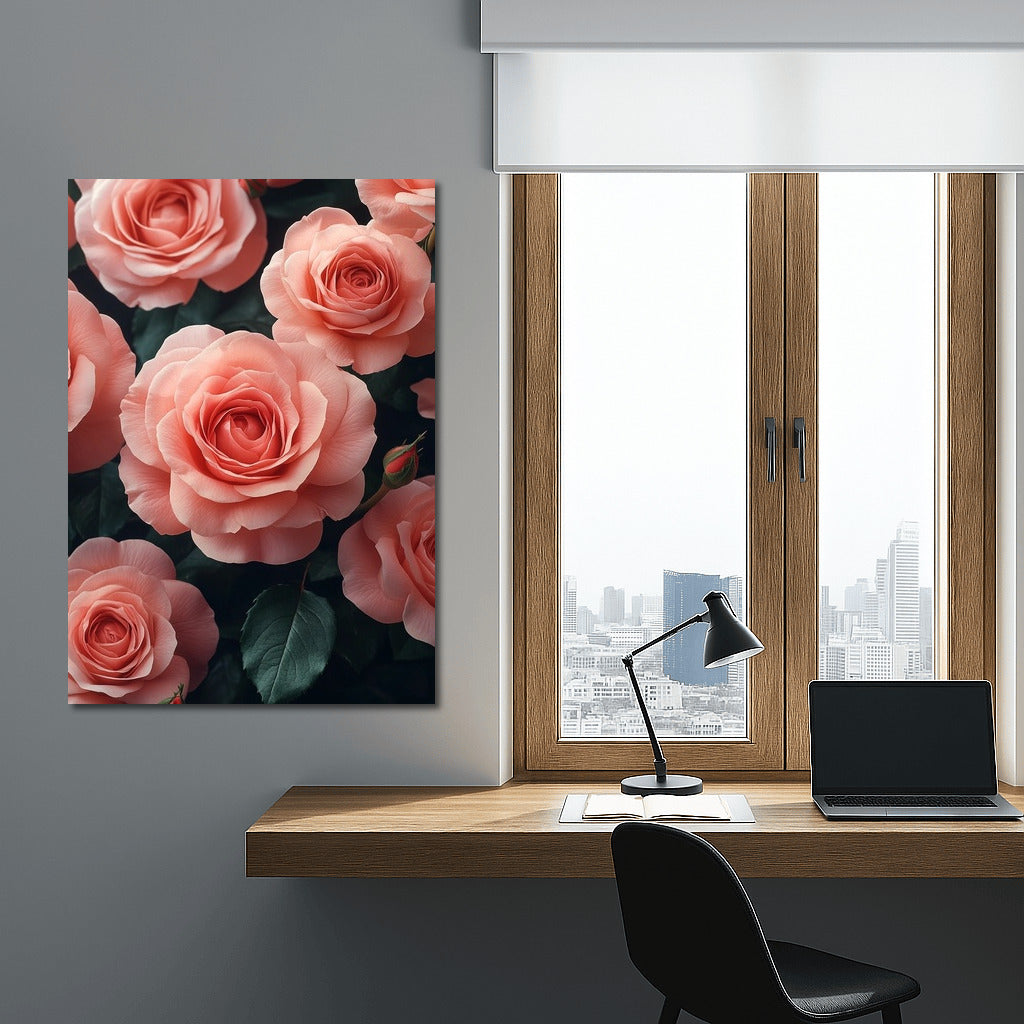 Bouquet of Tenderness: Pink Roses in Bloom