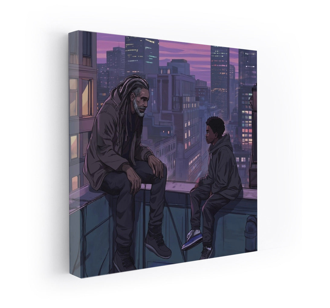 Silhouettes of Dreams: Sunset Over the Metropolis