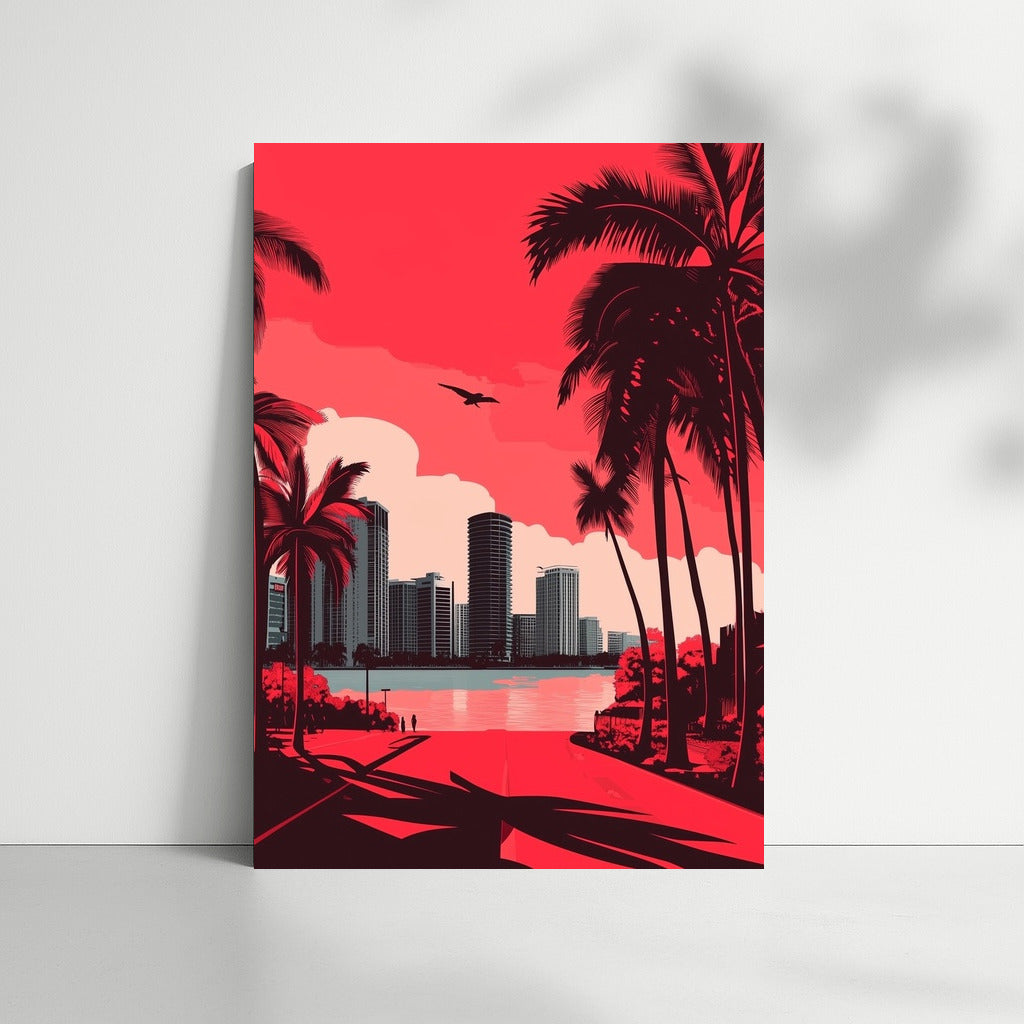 Sunset Symphony of the Neon City