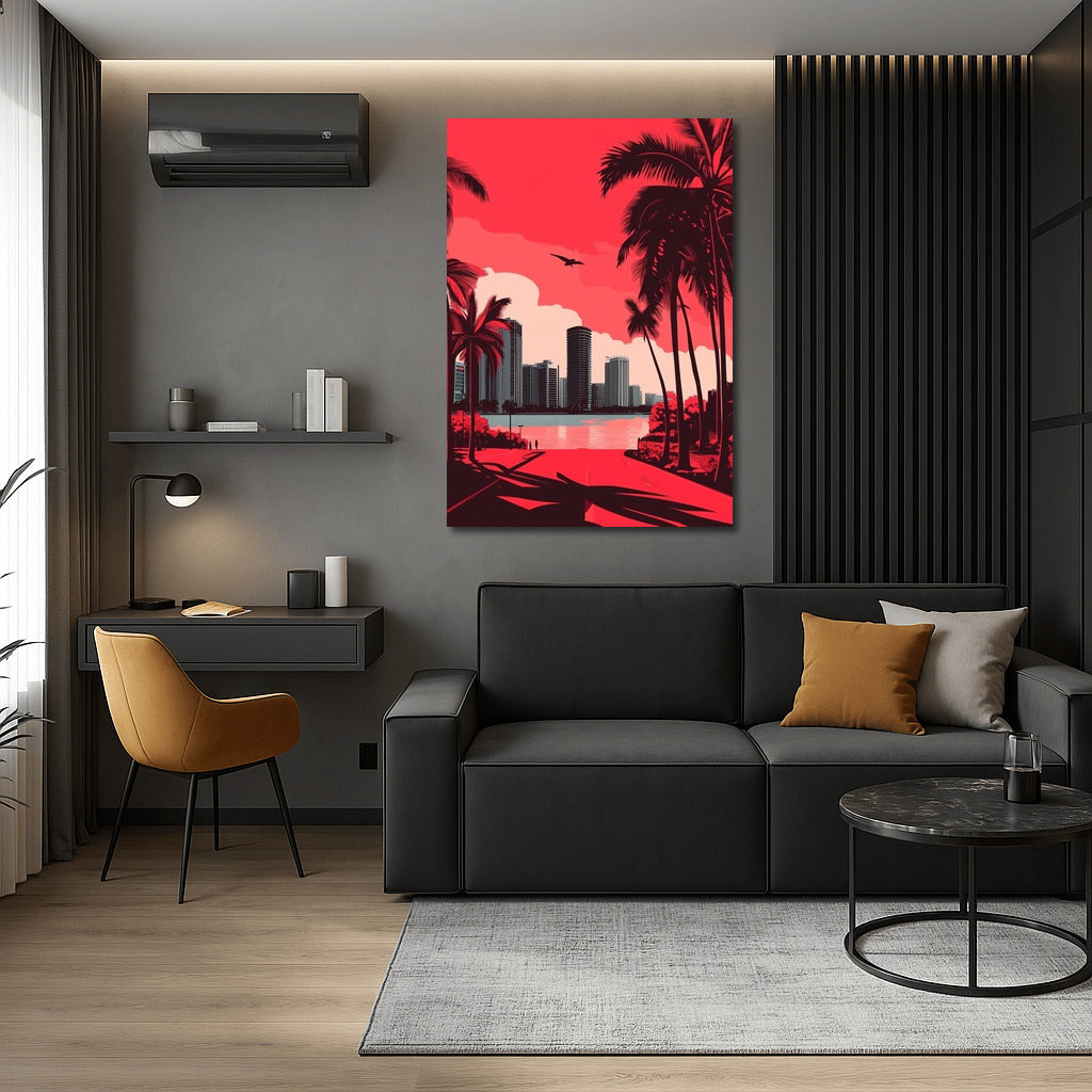 Sunset Symphony of the Neon City
