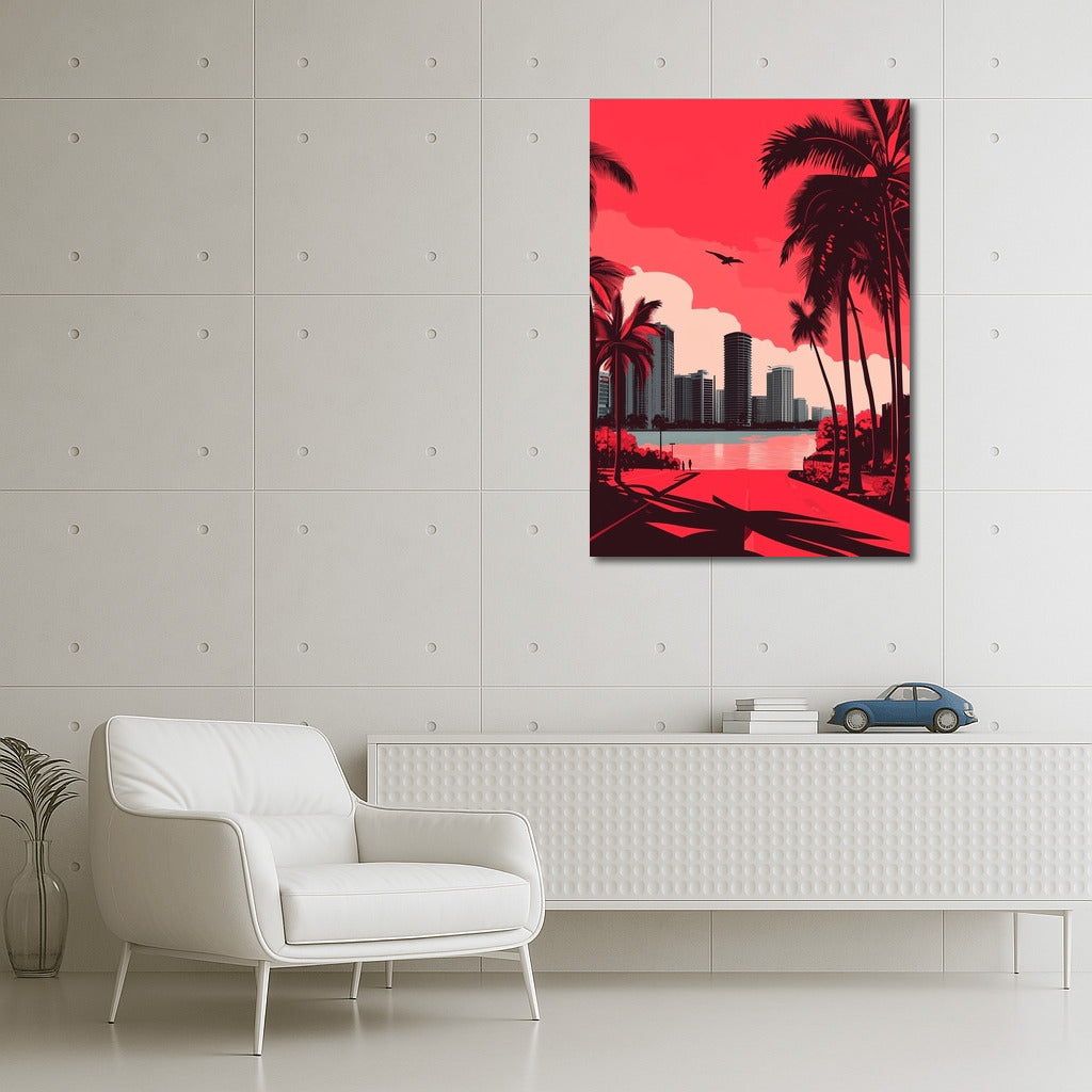 Sunset Symphony of the Neon City