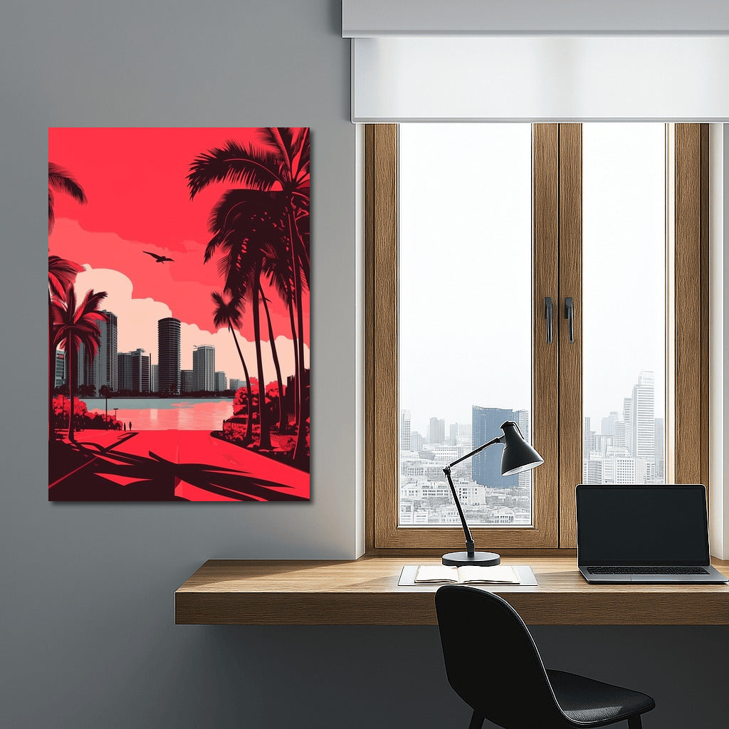 Sunset Symphony of the Neon City