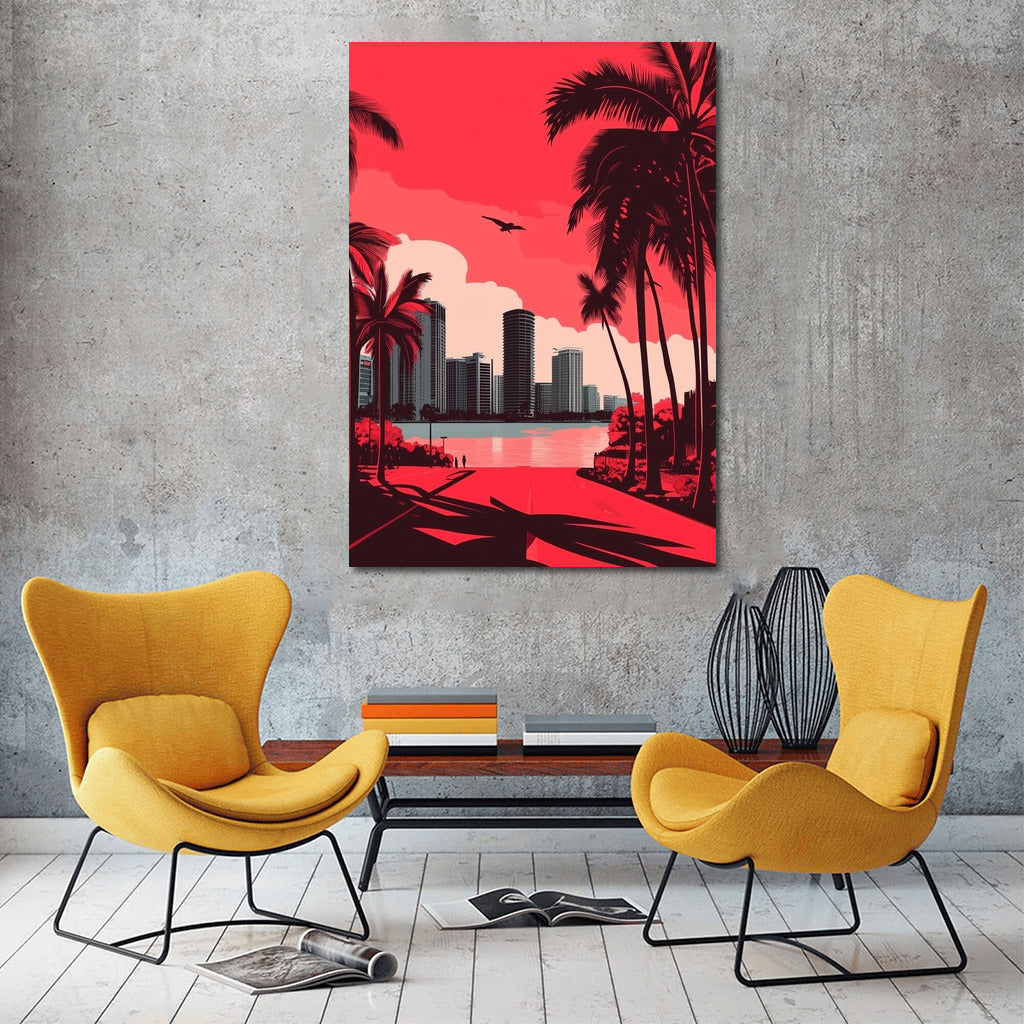 Sunset Symphony of the Neon City