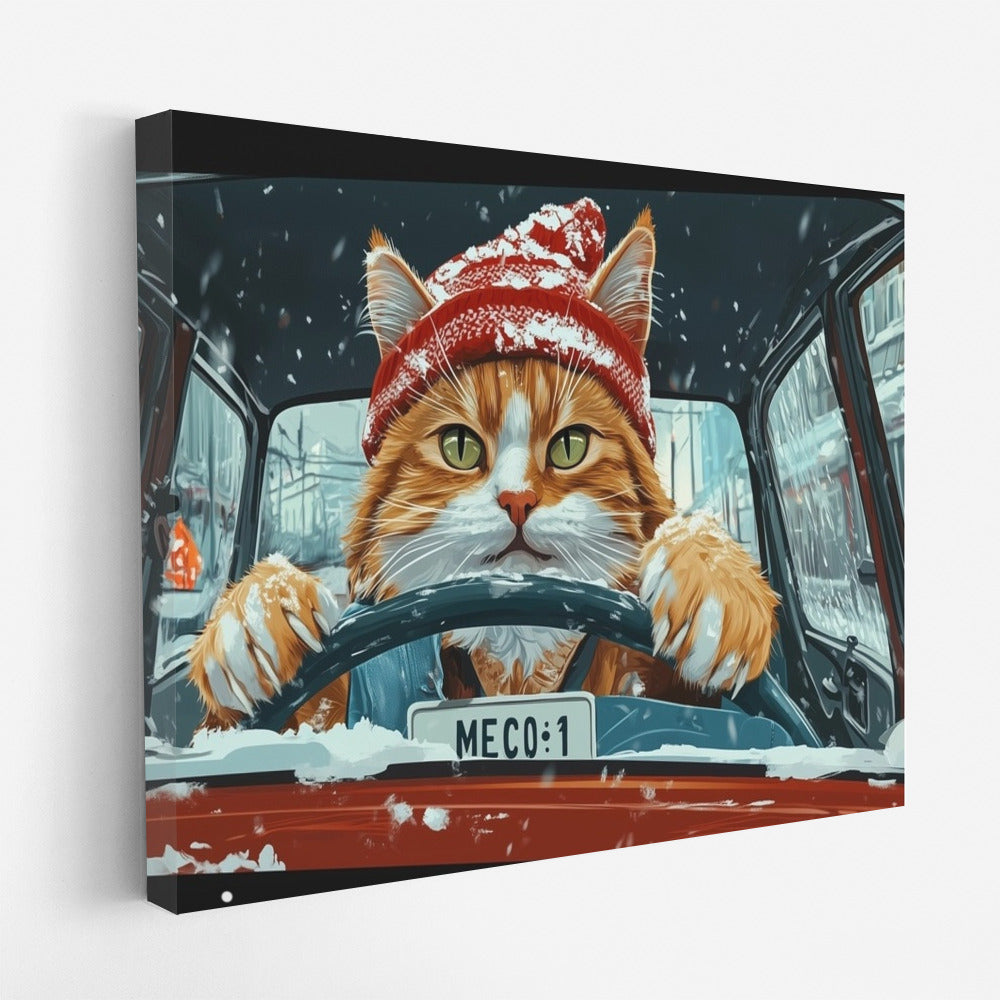 Winter Cat Run on Zhiguli