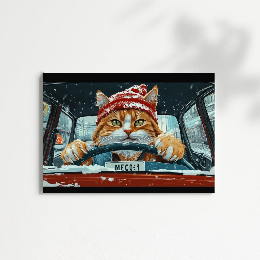 Winter Cat Run on Zhiguli